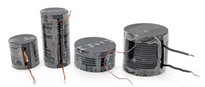 a photo of prototype inductors